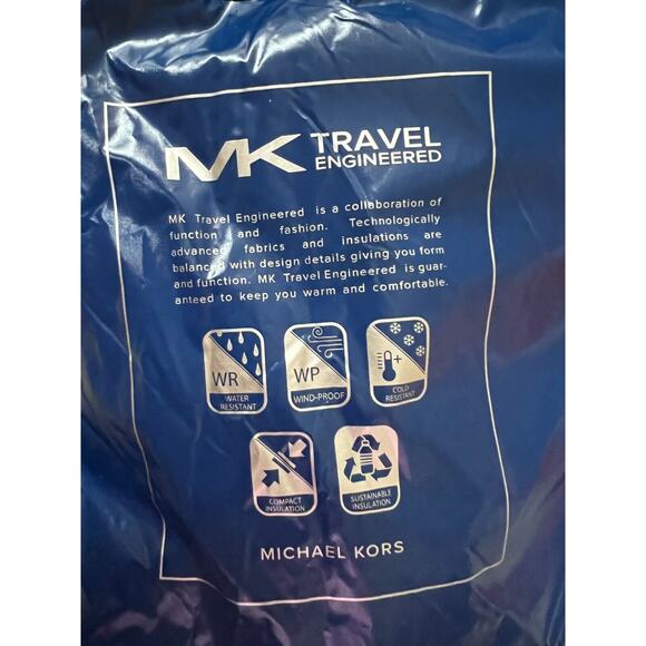 Michael Kors Men's True Blue Puffy Quilted Insulated Puffer Jacket Size 2XL $398 - Picture 7 of 10